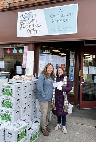 Keuka Spring donates to the Living Well Mission