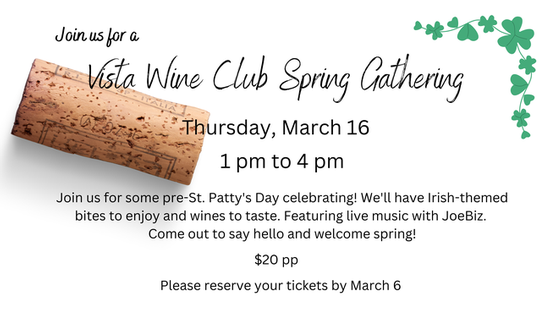 Vista Wine Club spring gathering 2023